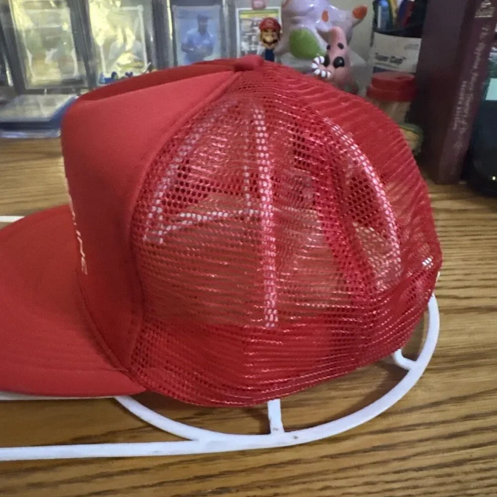 Sanford Florida Scale Co. Vintage Trucker Hat - Snapback Cap - True Vintage Red
